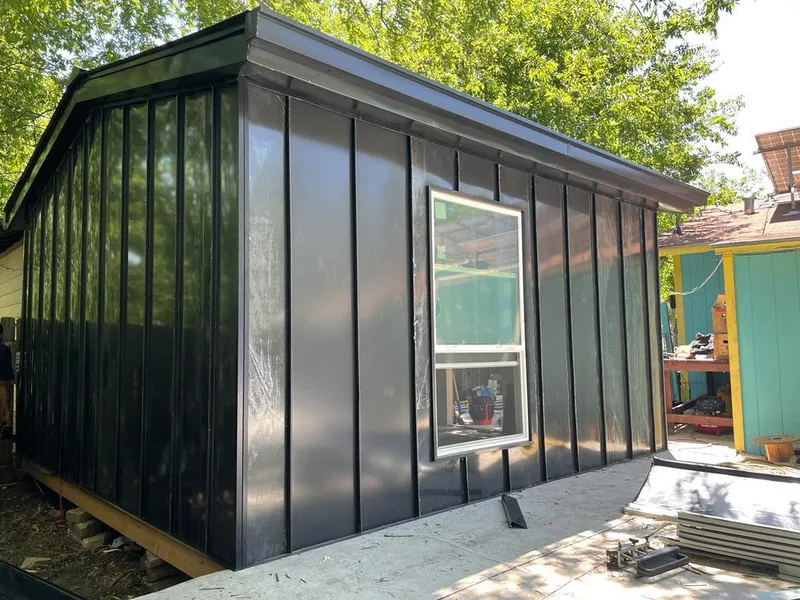 Black standing seam metal wall panels for Roof Inspection in Montgomery